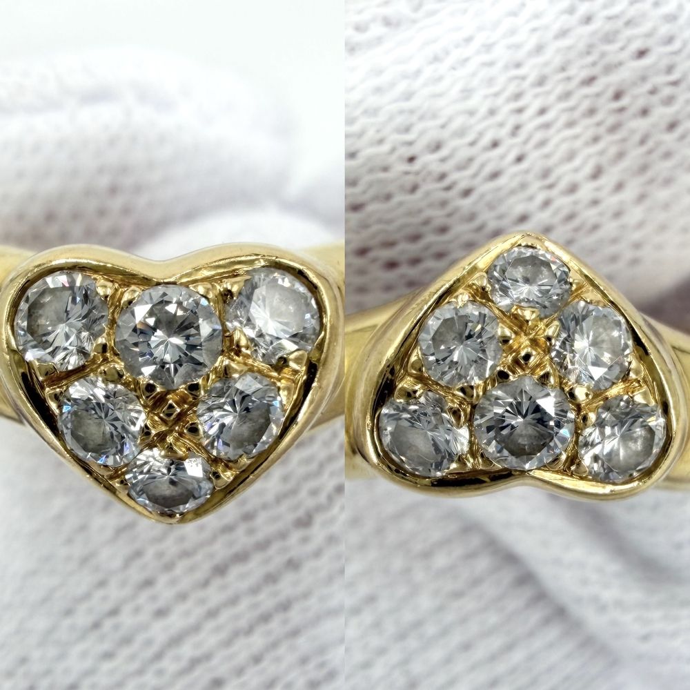 Tiffany & Co Ring Heart Friendship YG 18k Yellow Gold Diamond — view 3