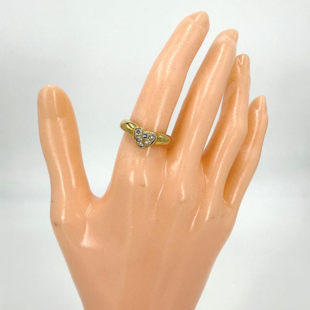 Tiffany & Co Ring Heart Friendship YG 18k Yellow Gold Diamond — view 2