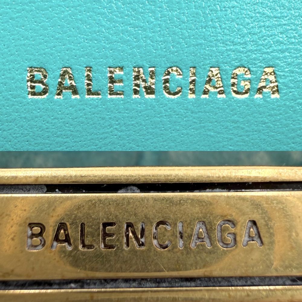 Balenciaga 2-Way Hourglass XS Shoulder Bag Crossbody Croco Embossed — view 5