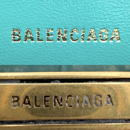 Balenciaga 2-Way Hourglass XS Shoulder Bag Crossbody Croco Embossed — view 5