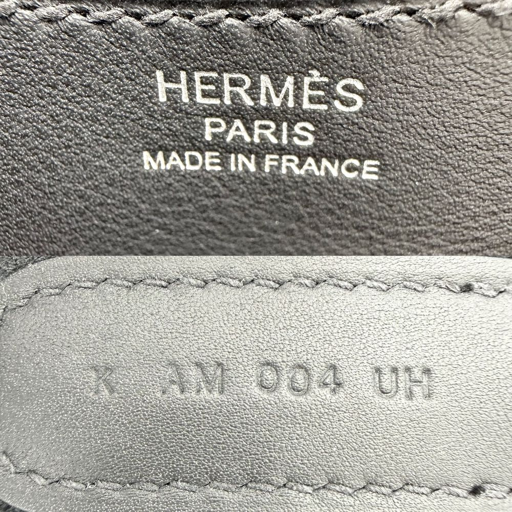 Hermes Handbag in the Loop 18 Chaine Picot Leather Black Silver — view 5
