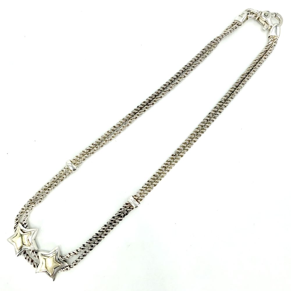 Tiffany & Co Necklace Double Fusta Rope YG Silver Yellow Gold — view 5