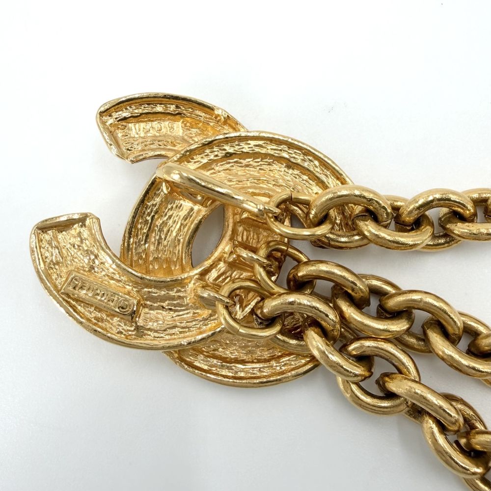 Chanel Belt Quilted Chain CC Logo Vintage Gold Plated — view 4