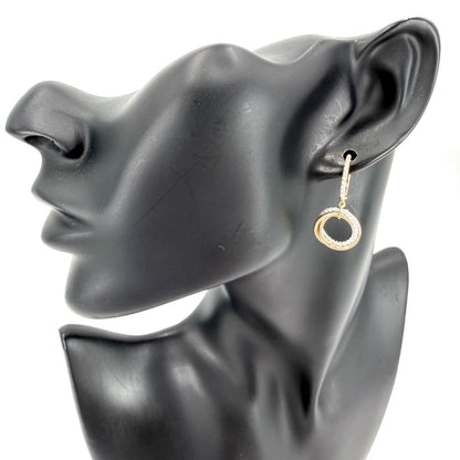 Cartier Earrings Trinity Hoop 18k Yellow Gold 18k Pink White — view 3