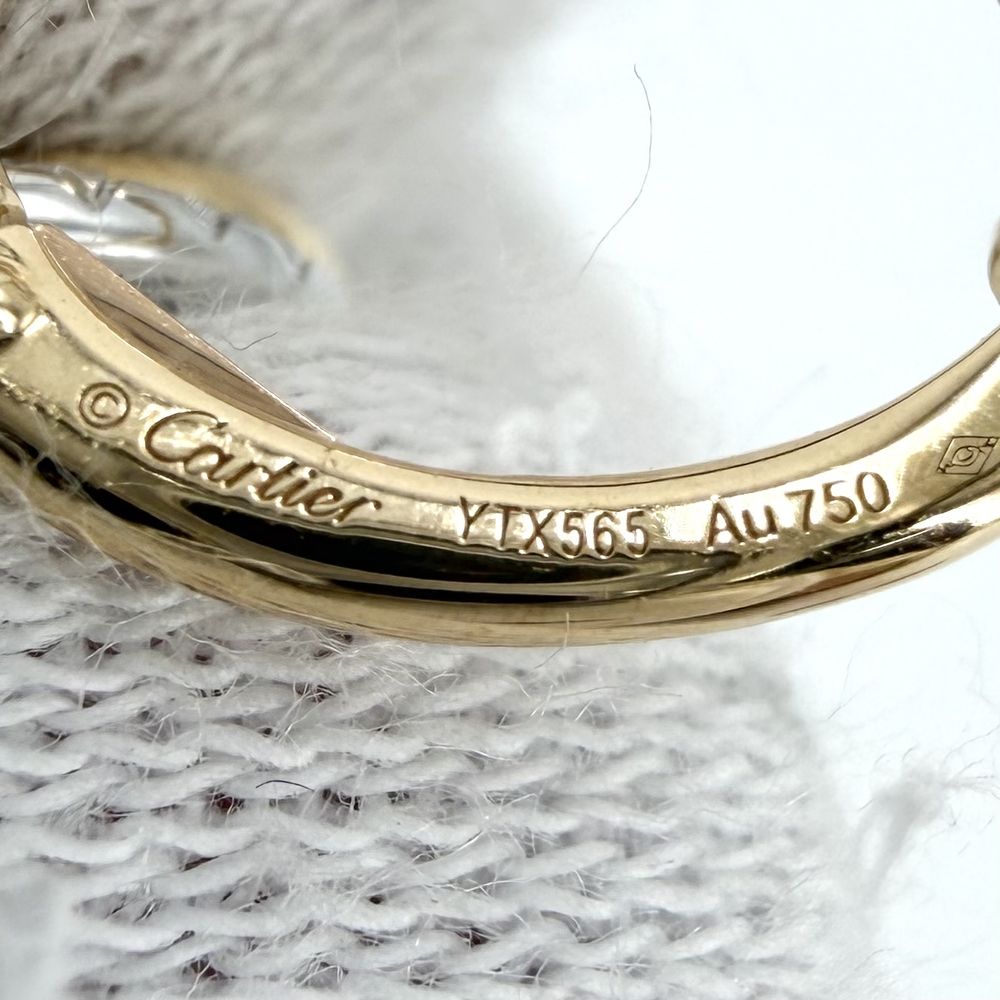 Cartier Earrings Trinity Hoop 18k Yellow Gold 18k Pink White — view 5