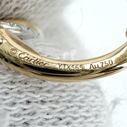 Cartier Earrings Trinity Hoop 18k Yellow Gold 18k Pink White — view 5