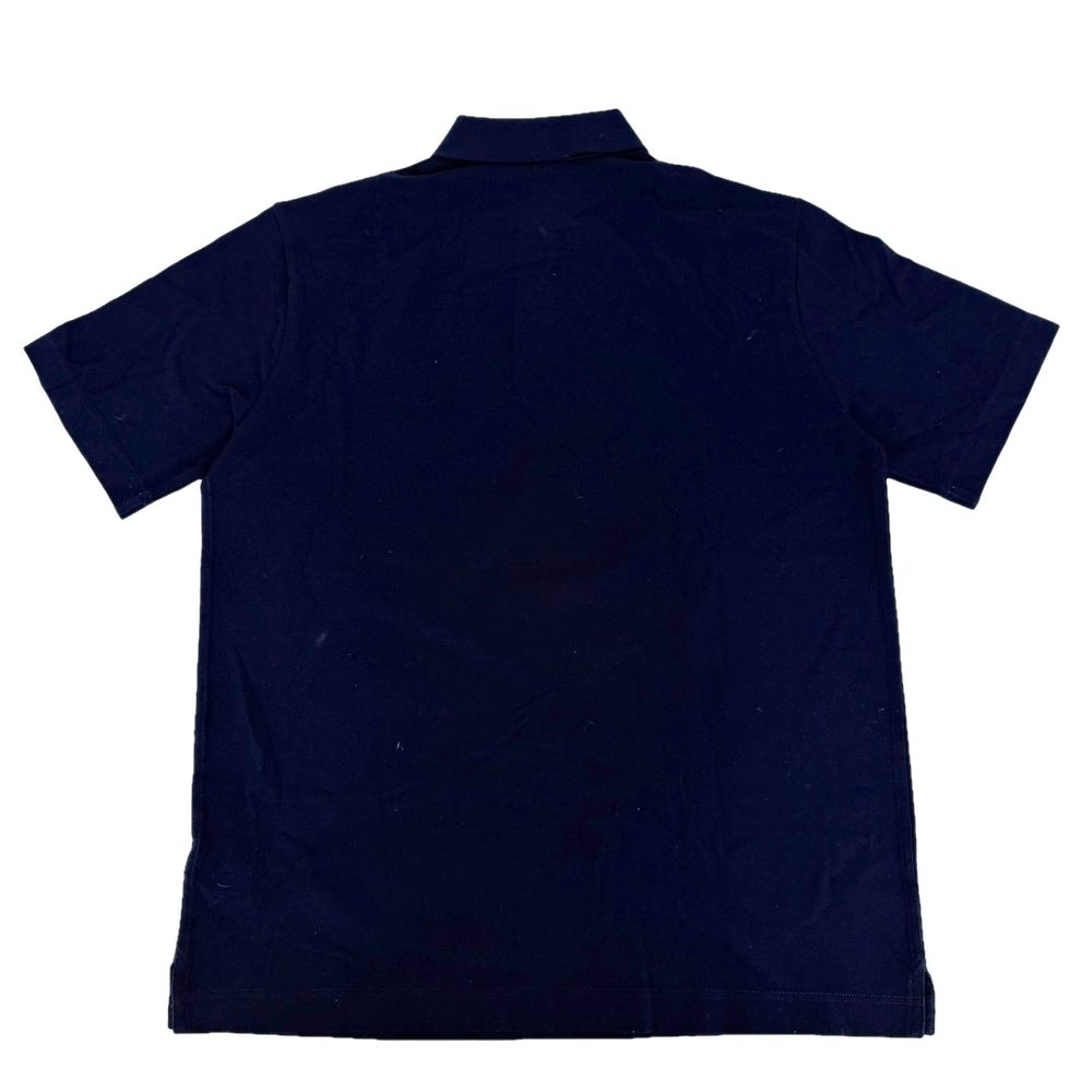 Hermes Polo Shirt H Embroidery Top Navy Cotton Spring Summer L — view 2