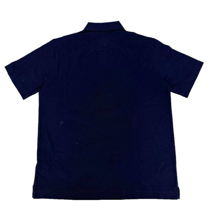 Hermes Polo Shirt H Embroidery Top Navy Cotton Spring Summer L — view 2