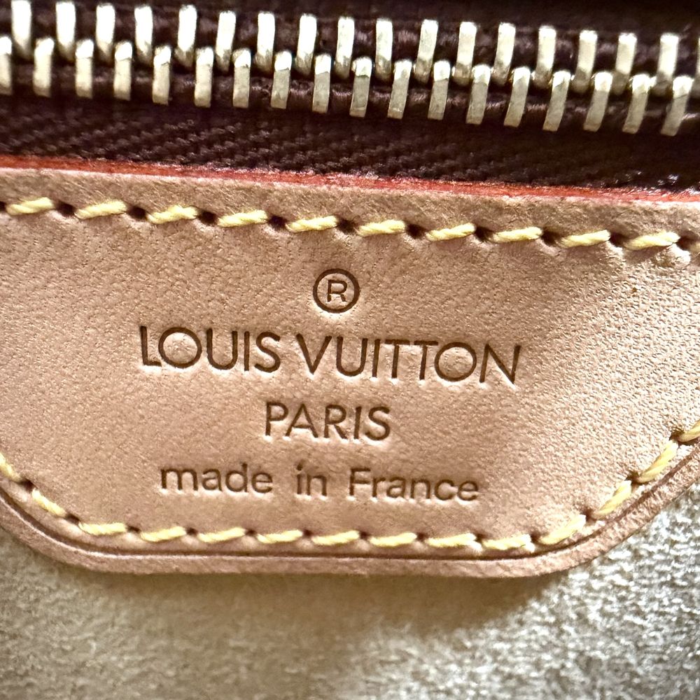 Louis Vuitton Shoulder Bag Looping MM One Handle Monogram Canvas Brown Gold — view 5