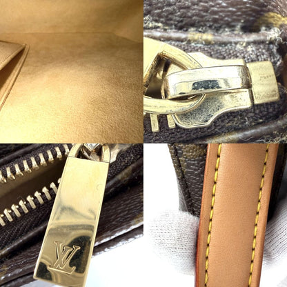 Louis Vuitton Shoulder Bag Looping MM One Handle Monogram Canvas Brown Gold — view 6