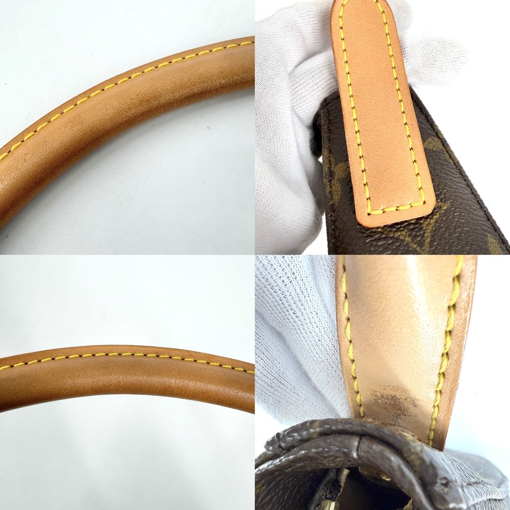 Louis Vuitton Shoulder Bag Looping MM One Handle Monogram Canvas Brown Gold — view 7