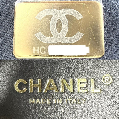 Chanel Shoulder Bag 25 Medium CC Logo Chain 25 Caviar Leather Black Gold — view 5
