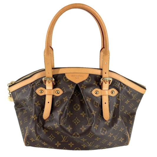 Louis Vuitton Monogram Tivoli GM Shoulder Bag Canvas Brown Gold