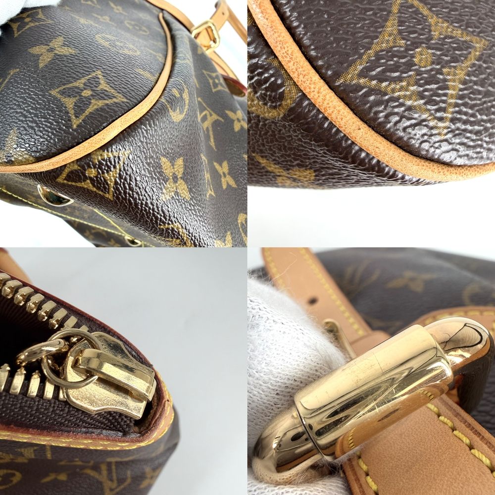 Louis Vuitton Monogram Tivoli GM Shoulder Bag Canvas Brown Gold — view 6