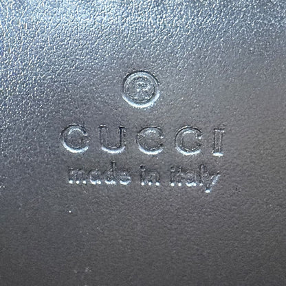 Gucci Shoulder Bag Interlocking G Heart Quilted Crossbody Leather Black Gold — view 5