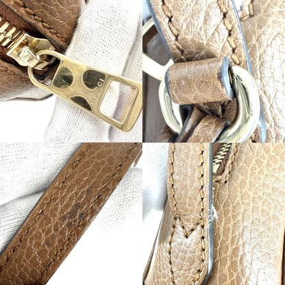 Gucci Shoulder Bag Crossbody GG Canvas Leather Beige Brown Gold — view 7