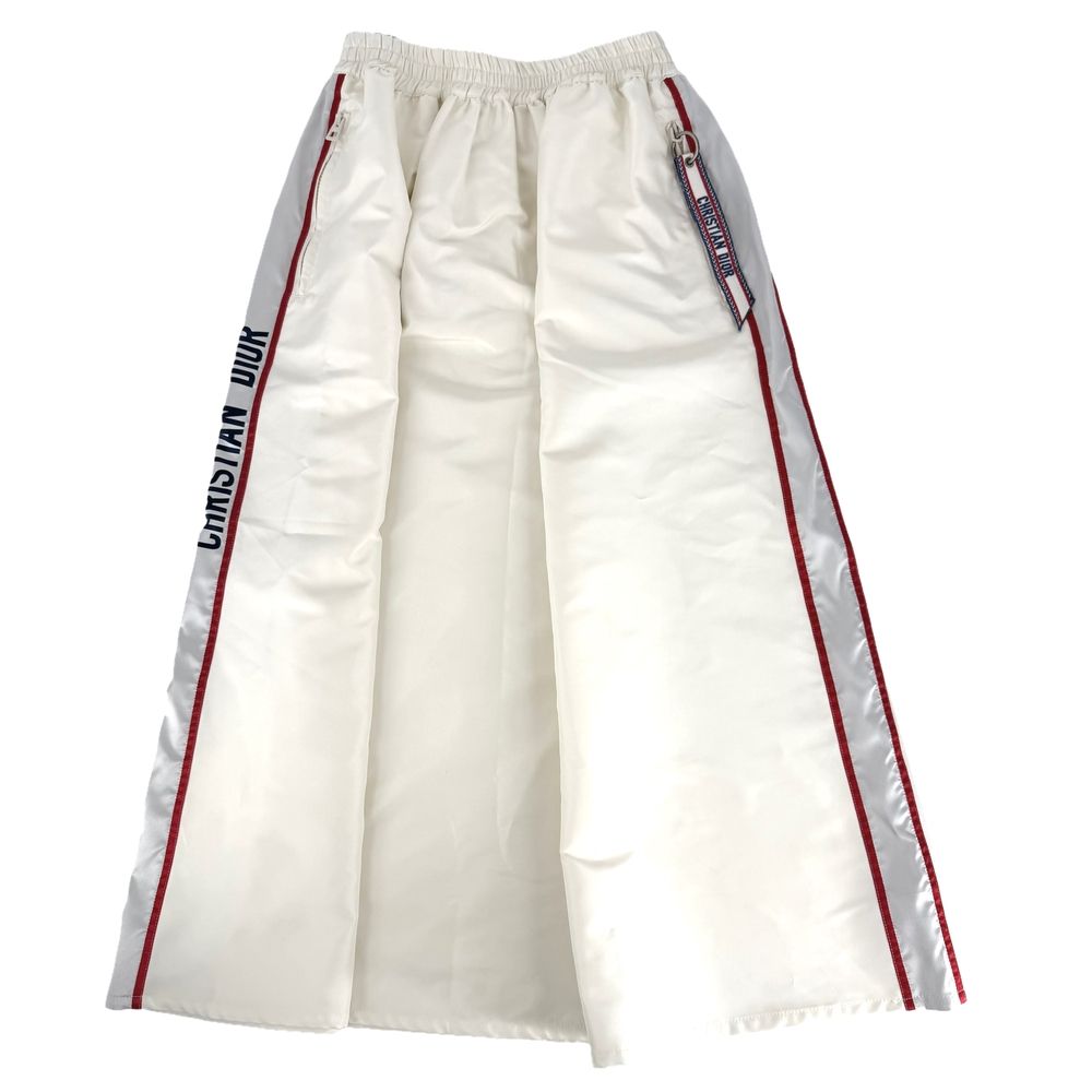 Dior Skirt Logo Line Long White Polyester Spring Summer 34