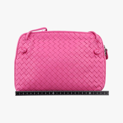 Bottega Veneta Nodini Intrecciato Rose Red Lambskin — view 2