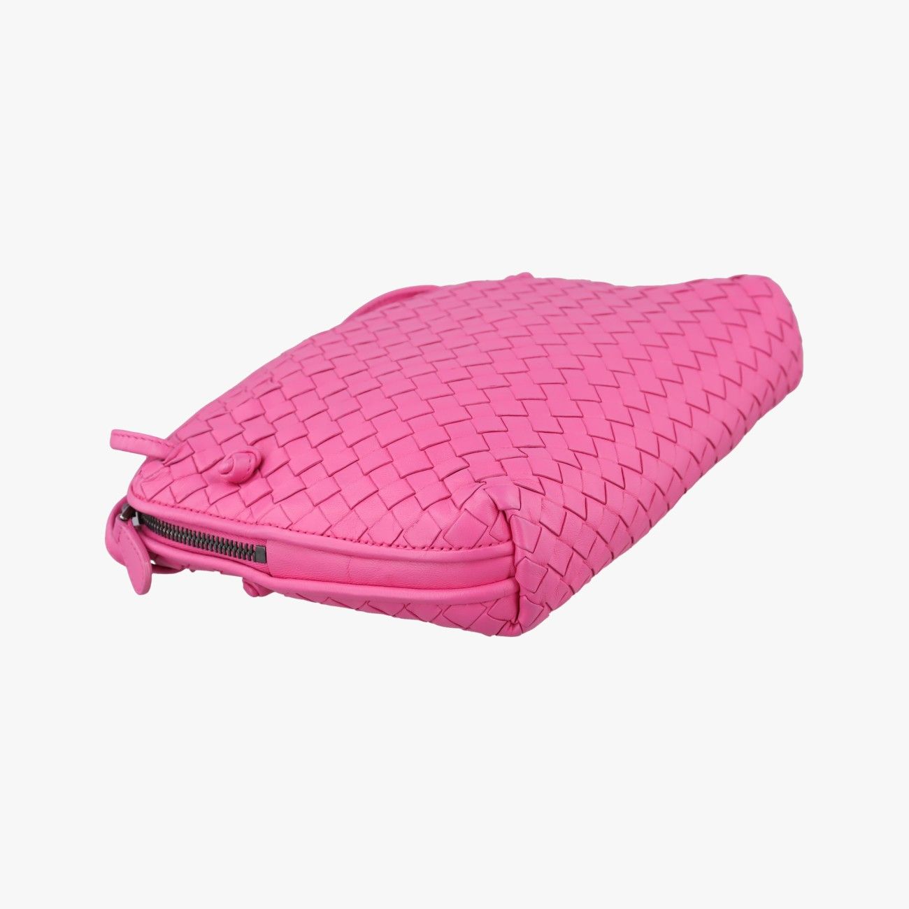 Bottega Veneta Nodini Intrecciato Rose Red Lambskin — view 5