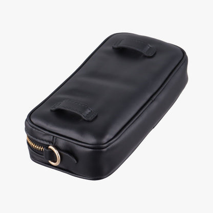 Miu Miu Logo Belt Black Leather — view 7