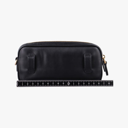 Miu Miu Logo Belt Black Leather — view 2