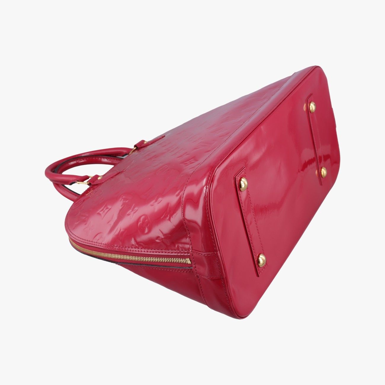 Louis Vuitton Alma GM Pomme D'amour Vernis Handbag — view 7