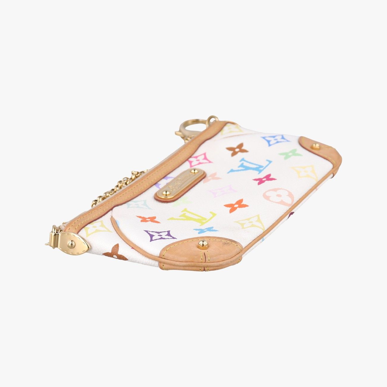 Louis Vuitton Pochette Mirror MM Blanc Monogram Multicolor — view 5
