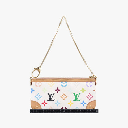 Louis Vuitton Pochette Mirror MM Blanc Monogram Multicolor — view 2