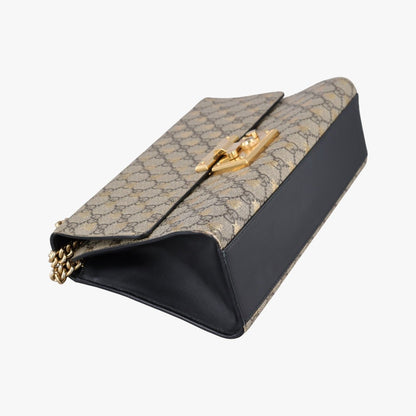 Gucci Padlock Beige Black Leather — view 5