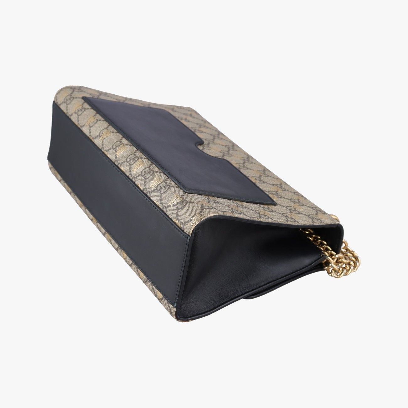 Gucci Padlock Beige Black Leather — view 6
