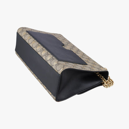 Gucci Padlock Beige Black Leather — view 6
