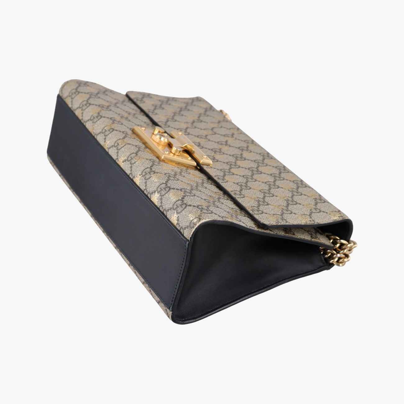 Gucci Padlock Beige Black Leather — view 4