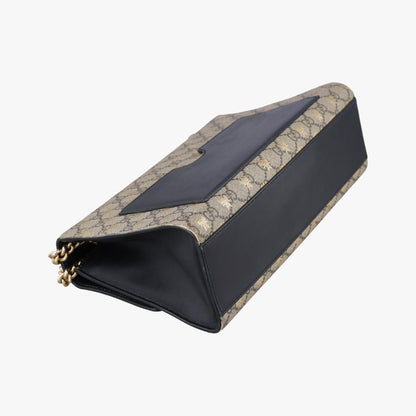 Gucci Padlock Beige Black Leather — view 7