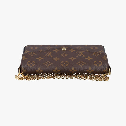 Louis Vuitton Pochette Felicie Monogram Brown Canvas — view 8