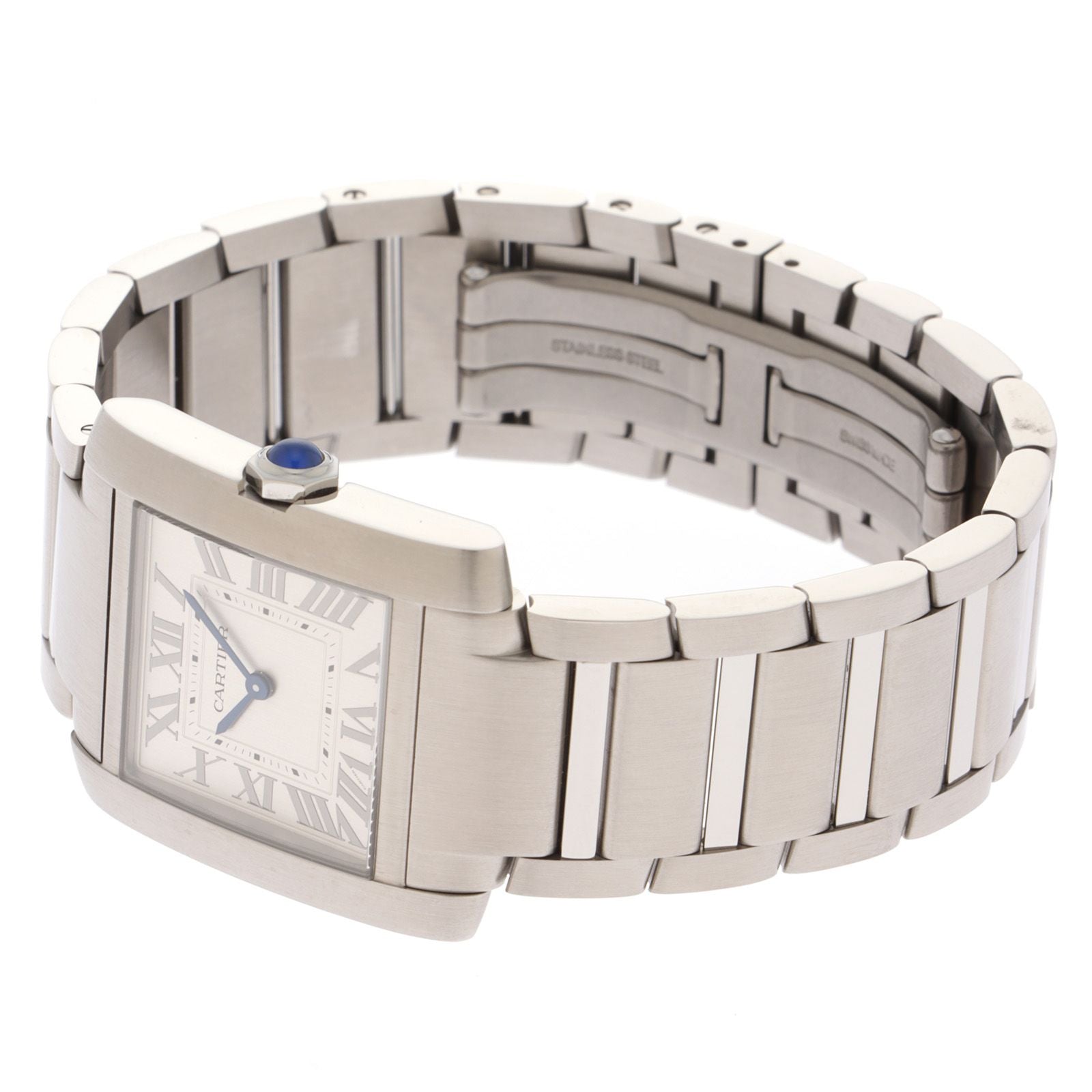 Cartier Tank Francaise MM Silver Watch Stainless Steel Quartz — view 3