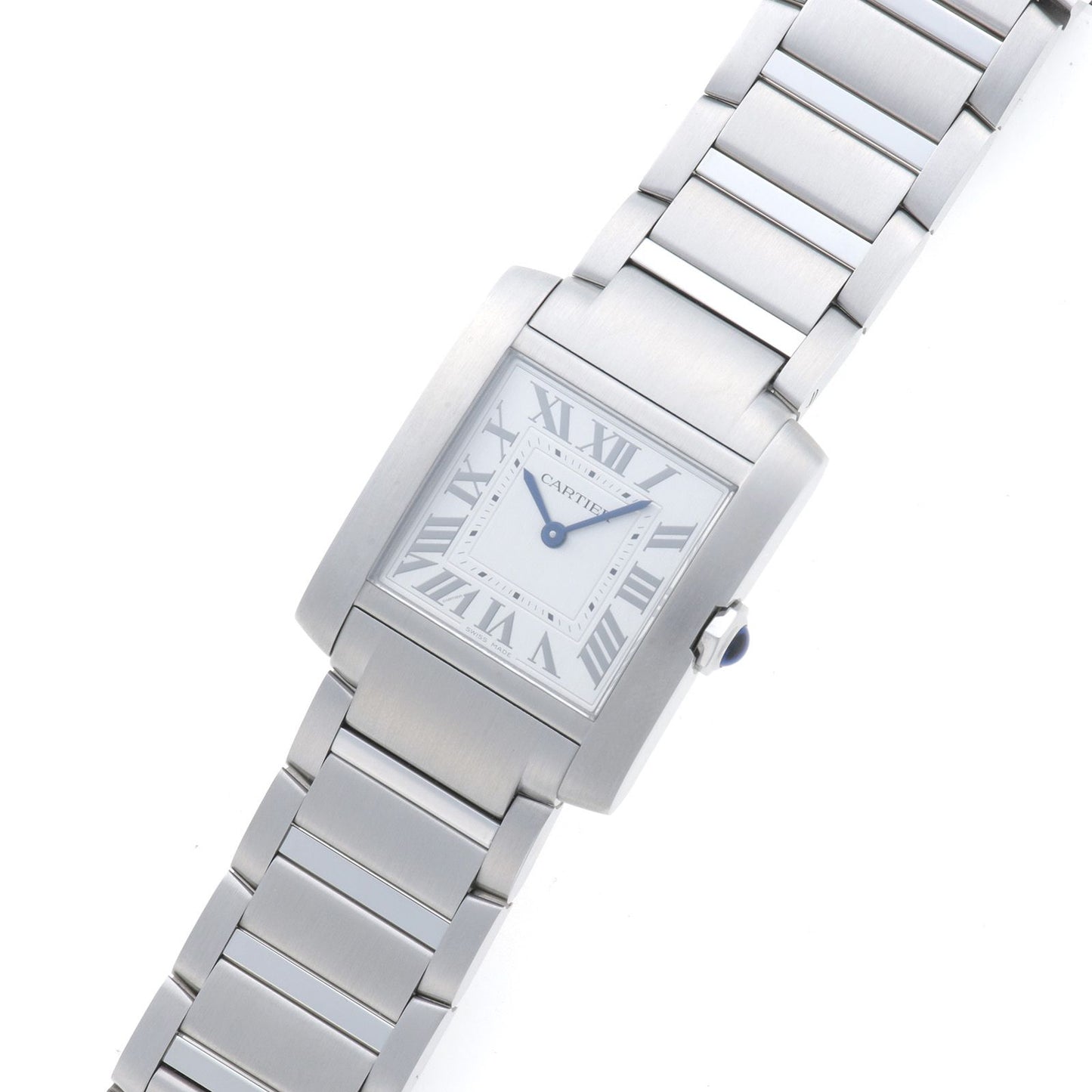 Cartier Tank Francaise MM Silver Watch Stainless Steel Quartz — view 2