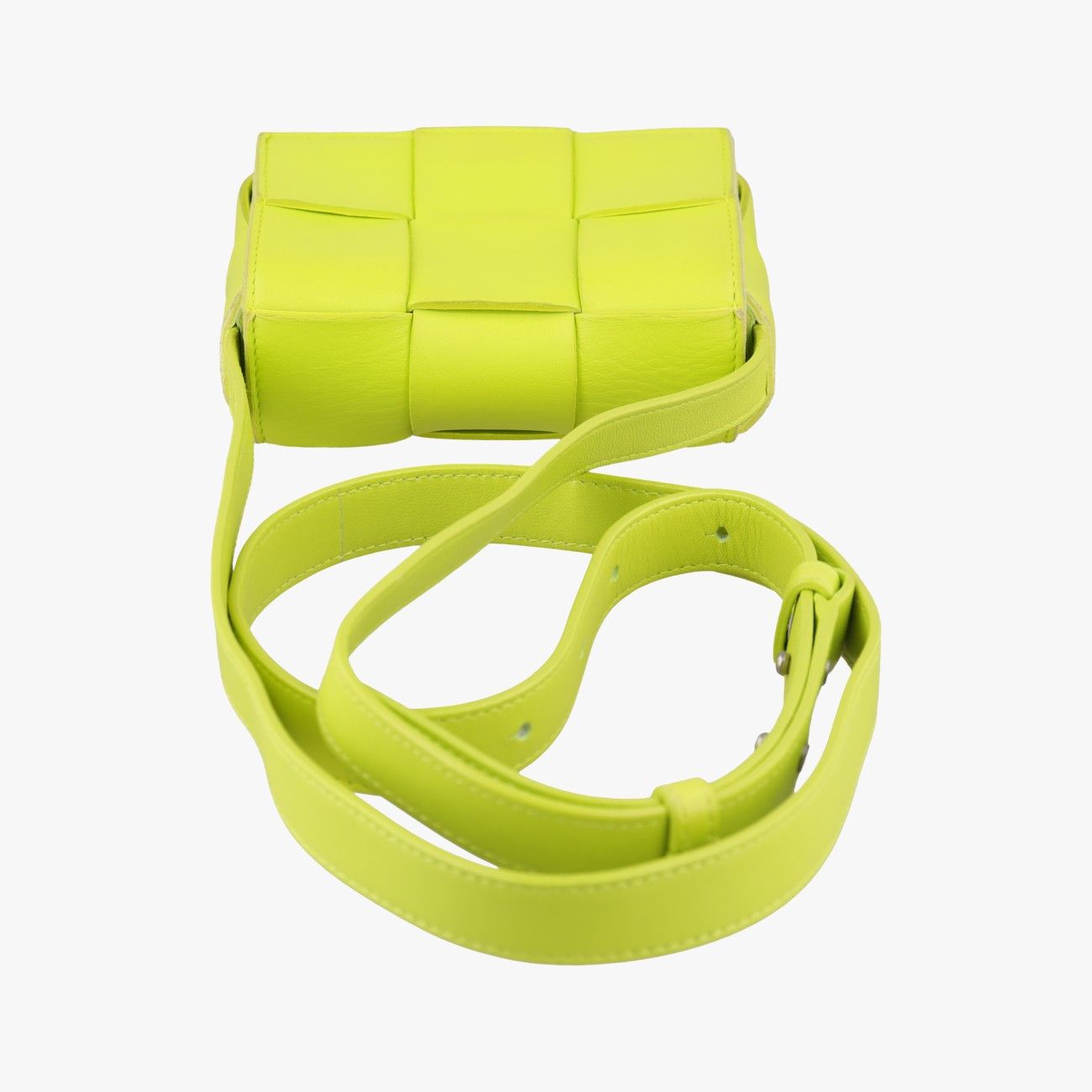 Bottega Veneta Cassette Green Lambskin Shoulder Bag — view 8