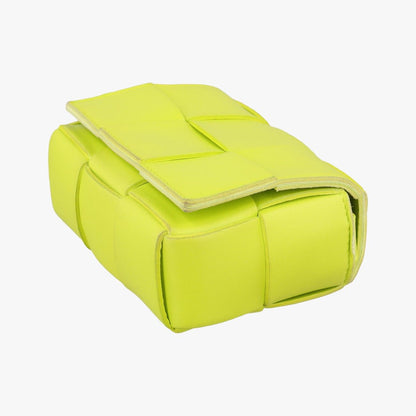 Bottega Veneta Cassette Green Lambskin Shoulder Bag — view 4