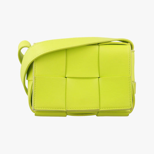 Bottega Veneta Cassette Green Lambskin Shoulder Bag