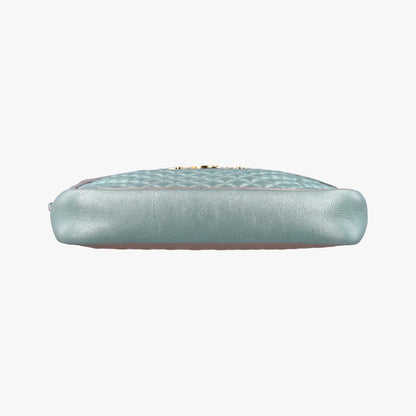 Gucci Trapuntata Camera Laminate Pink Green Multi Leather — view 3