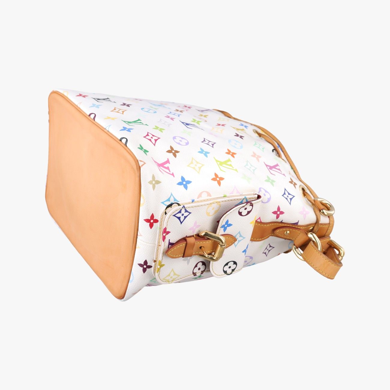 Louis Vuitton Petit Noe Blanc Monogram Multicolor Bucket Bag — view 6