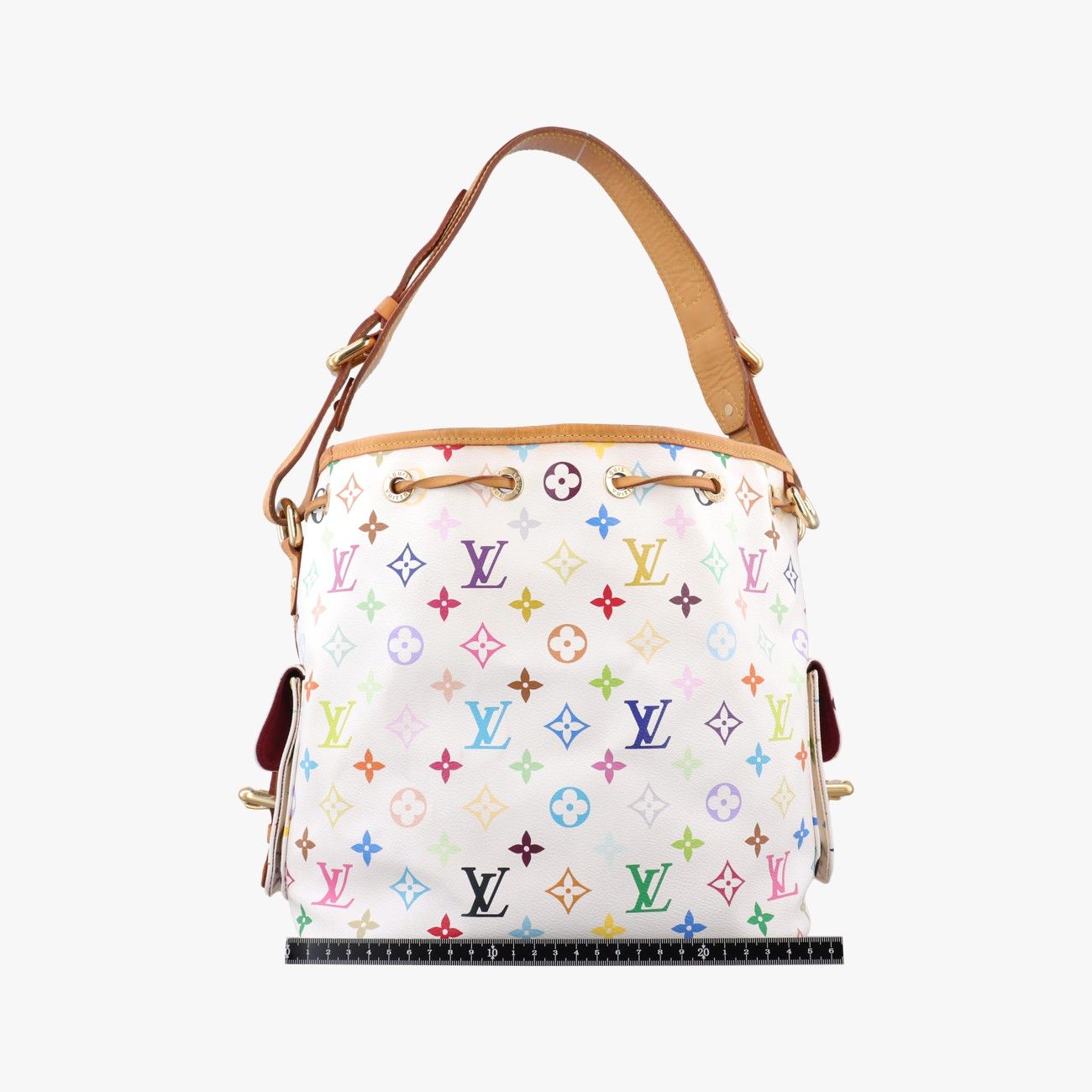 Louis Vuitton Petit Noe Blanc Monogram Multicolor Bucket Bag — view 2