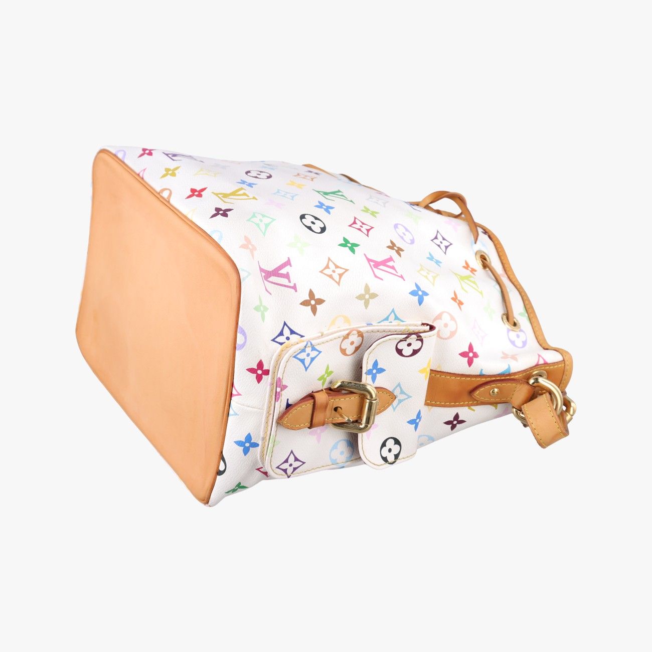 Louis Vuitton Petit Noe Blanc Monogram Multicolor Bucket Bag — view 4
