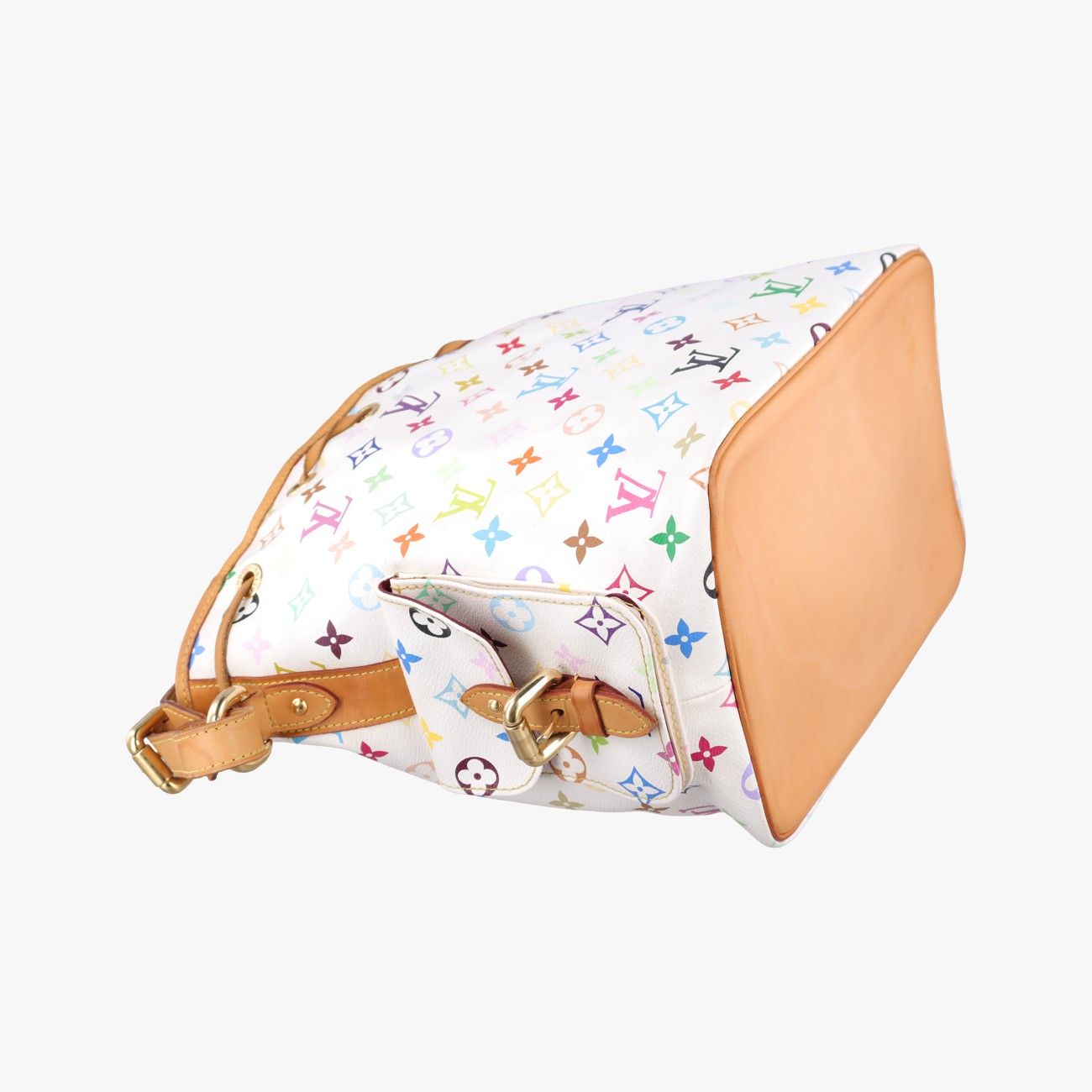 Louis Vuitton Petit Noe Blanc Monogram Multicolor Bucket Bag — view 7
