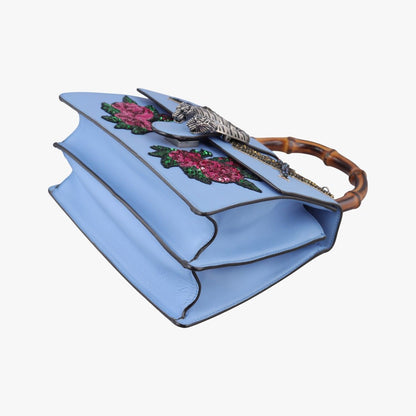 Gucci Dionysus Blue Multicolor Leather Shoulder Bag — view 4