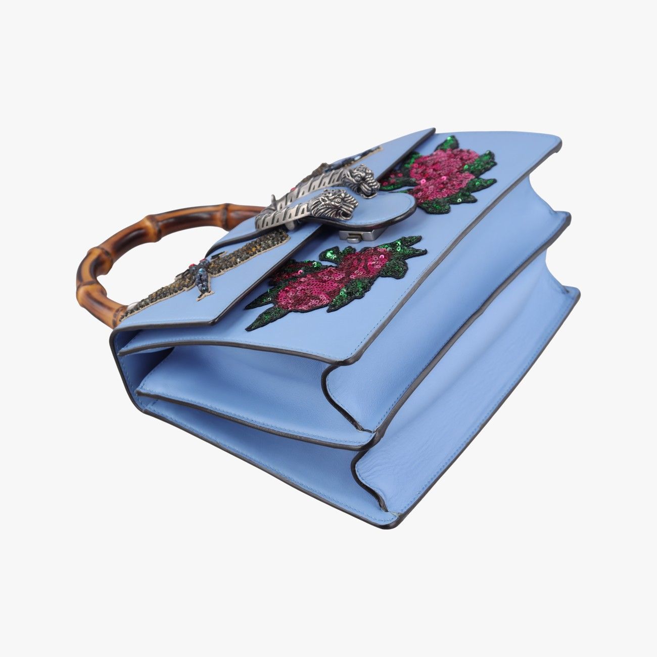 Gucci Dionysus Blue Multicolor Leather Shoulder Bag — view 5