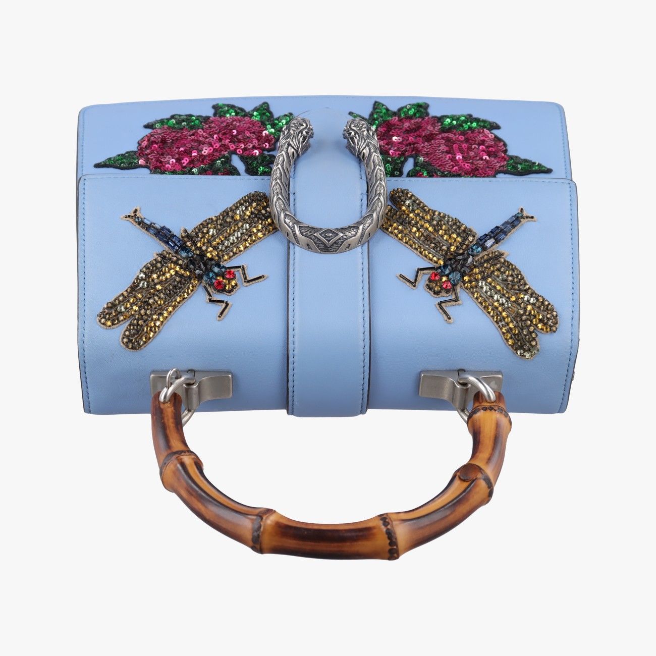 Gucci Dionysus Blue Multicolor Leather Shoulder Bag — view 8