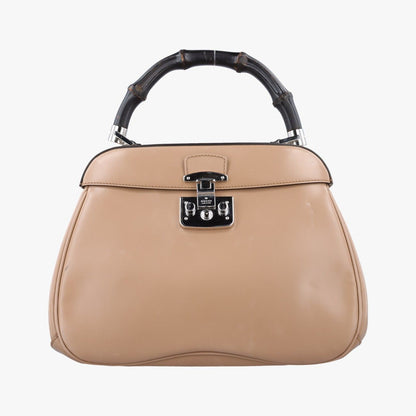 Gucci Bamboo Beige Leather