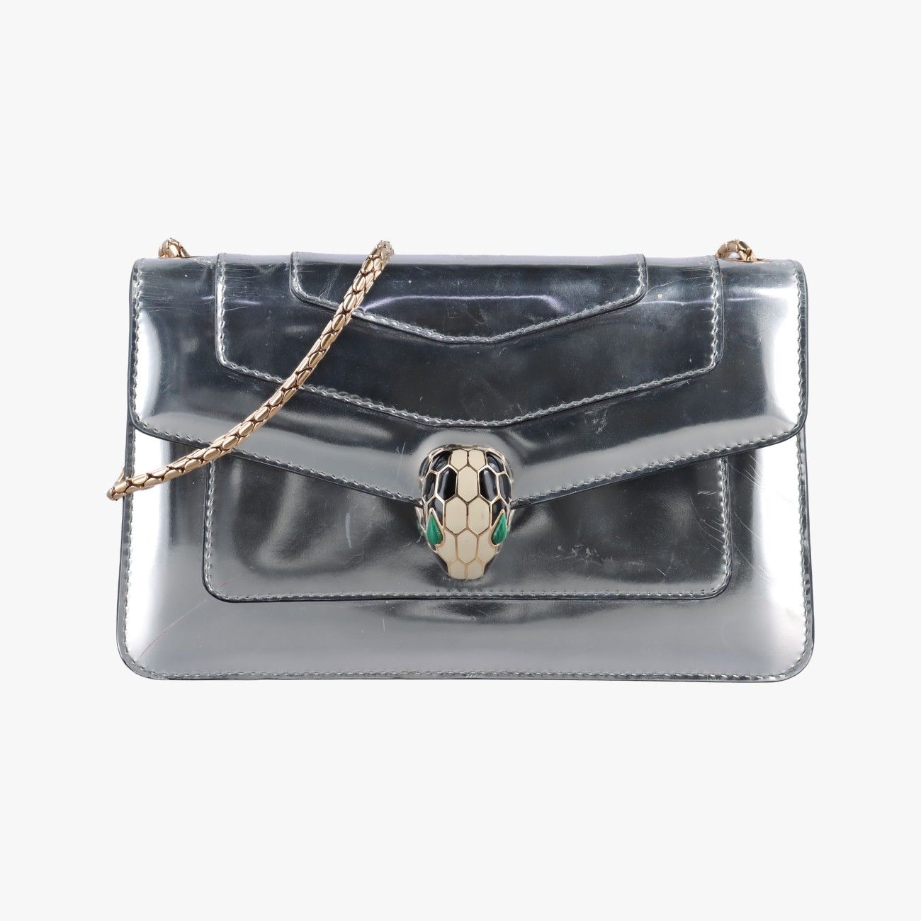 Bvlgari Serpenti Forever Silver Patent