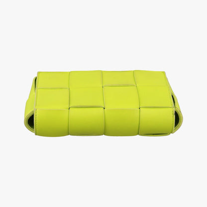 Bottega Veneta Cassette Green Lambskin Shoulder Bag — view 8